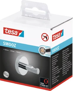 Bademantelhaken Tesa Smooz, Befestigung Ohne Bohren, Inkl. Klebelösung, Ablösbar, Verchromt -Geschäft Für Reinigungs- Und Hygieneprodukte bademantelhaken tesa smooz befestigung ohne bohren inkl klebeloesung abloesbar verchromt img SI 659332 B cut