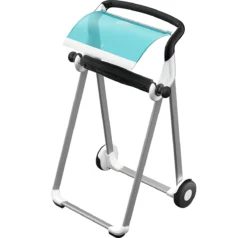 Bodenständer, Türkis/weiß