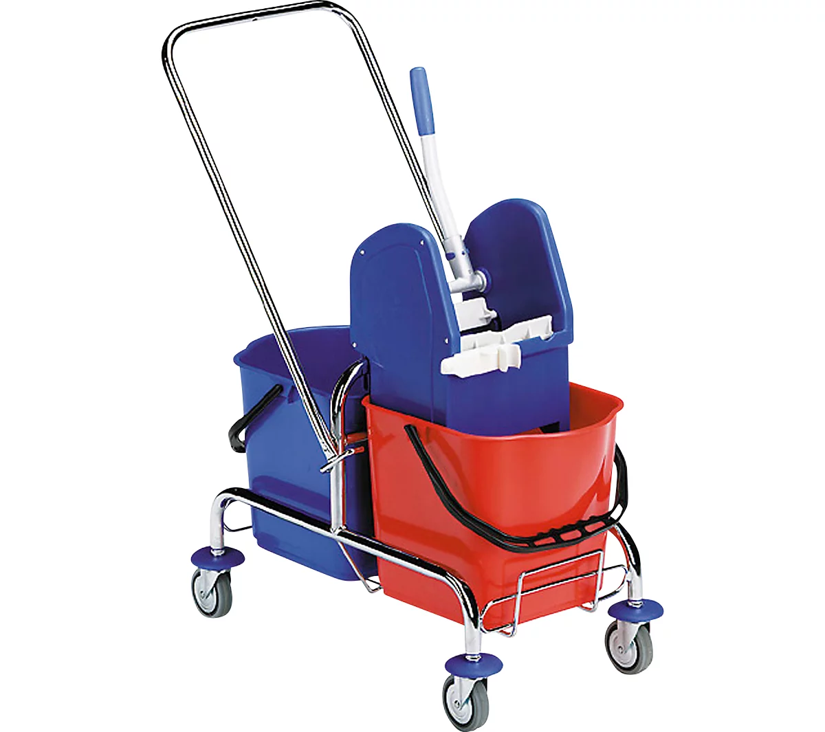 Doppelfahreimer Chrom II, 2 x 15 Liter Eimer, fahrbar, m. Mopppresse u. Schiebebügel Doppelfahreimer Chrom II, 2 X 15 Liter Eimer, Fahrbar, M. Mopppresse U. Schiebebügel -Geschäft Für Reinigungs- Und Hygieneprodukte doppelfahreimer chrom ii 2 x 15 liter eimer fahrbar m mopppresse u schiebebuegel img SI 137397 A cut A10