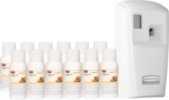 Duftspender Rubbermaid Microburst-3000, Inkl. 12 Nachfülldosen, Expressions, Bis Zu 90 Tage, Programmierbar, L 187 X B 101 Mm X H 82 Mm, Weiß