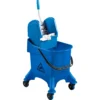 Einfachfahreimer Poly I, 30 L Eimer, Fahrbar, M. Profi-Mopppresse Und Stielhalterung