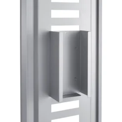 Einmalhandschuhe Box Für Modulare Hygienestation Basic, B 133 X T 80 X H 250 Mm, Stahl, Weißaluminium RAL 9006