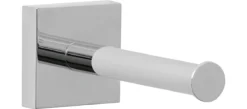 Ersatzrollenhalter Tesa® Ekkro, Verchromt, Eckiges Design, Ohne Bohren, Inkl. Klebelösung