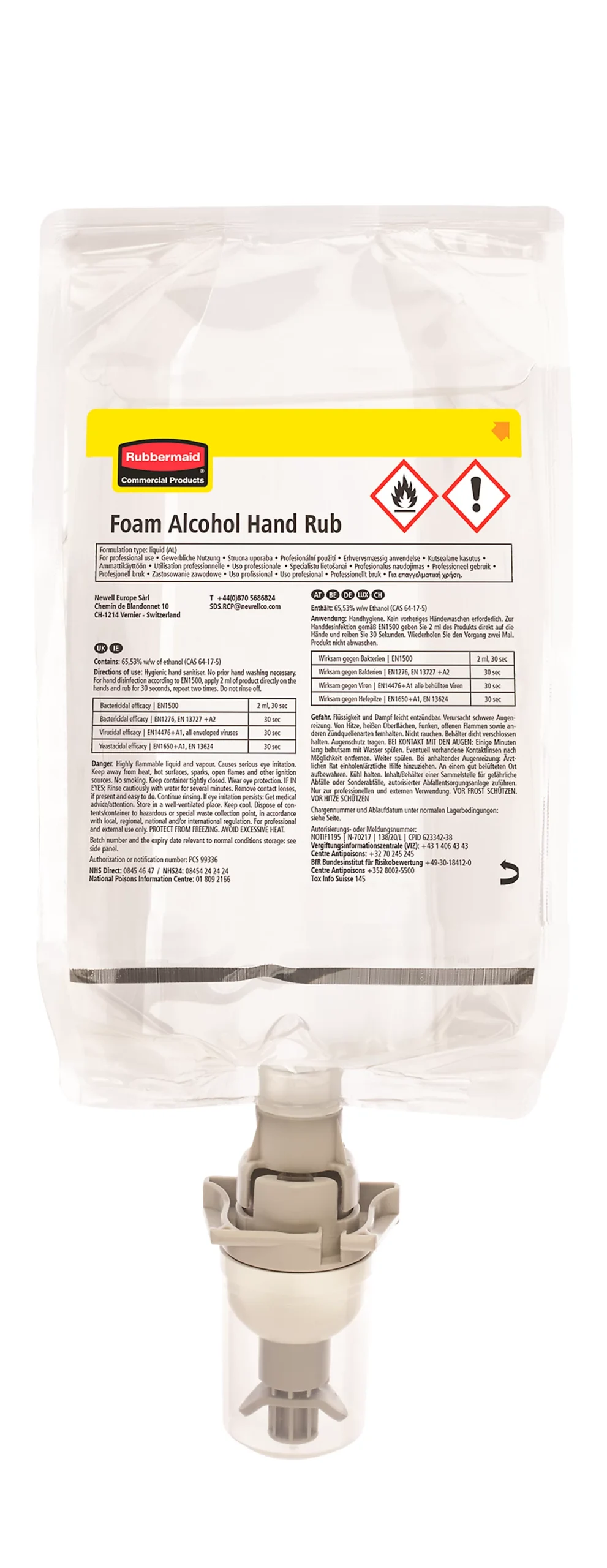 Handdesinfektionsmittel Rubbermaid Alcohol plus, 500 ml, mit Pumpe, für Rubbermaid AutoFoam, 5 Stück Handdesinfektionsmittel Rubbermaid Alcohol Plus, 500 Ml, Mit Pumpe, Für Rubbermaid AutoFoam, 5 Stück -Geschäft Für Reinigungs- Und Hygieneprodukte handdesinfektionsmittel rubbermaid alcohol plus 500 ml mit pumpe fuer rubbermaid autofoam 5 stueck img WS 153679 A scaled