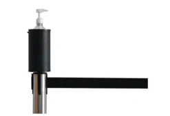 Hygienespender Aufsatz Für Absperrpfosten RS-Guidesystems Serie GLA 25/28/45, Volumen 1 L, Ø 110 X H 200 Mm, Kunststoff & Metall, Schwarz