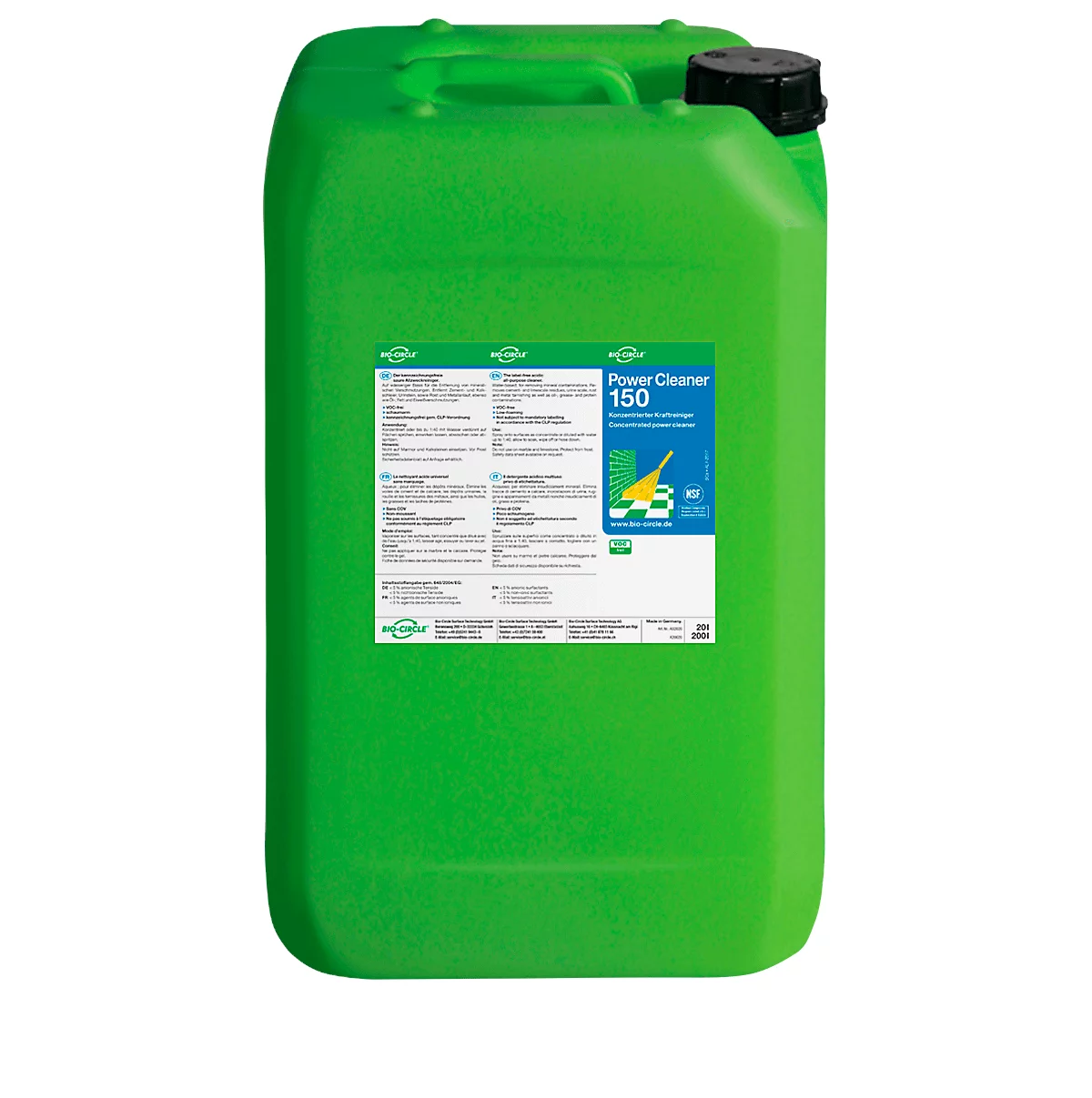 Industriereiniger BIO-CIRCLE® Power Cleaner 150, universell einsetzbar, lebensmittelgeeignet, lösungsmittelfrei, 20 l in Kanister Industriereiniger BIO-CIRCLE® Power Cleaner 150, Universell Einsetzbar, Lebensmittelgeeignet, Lösungsmittelfrei, 20 L In Kanister -Geschäft Für Reinigungs- Und Hygieneprodukte industriereiniger bio circle power cleaner 150 universell einsetzbar lebensmittelgeeignet loesungsmittelfrei 20 l in kanister img SI 463961 A cut