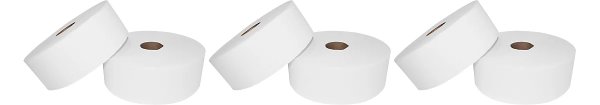 Jumbo-Toilettenpapier, 2-lagig, 6 Rollen Jumbo-Toilettenpapier, 2-lagig, 6 Rollen -Geschäft Für Reinigungs- Und Hygieneprodukte jumbo toilettenpapier 2 lagig 6 rollen img WS 131473 B cut