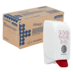 Kimberly-Clark® Aquarius Handdesinfektionsmittelspender 7124, Mit Tropfschale, L 235 X B 116 X H 114 Mm, 1 Liter, Kunststoff, Weiß -Geschäft Für Reinigungs- Und Hygieneprodukte kimberly clark aquarius handdesinfektionsmittelspender 7124 mit tropfschale l 235 x b 116 x h 114 mm 1 liter kunststoff weiss img WS 157824 E