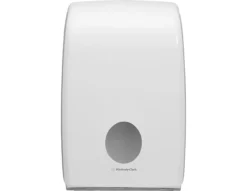 Kimberly-Clark® Aquarius Handtuchspender 6945, Sichtfenster, Einzelblattentnahme, B 265 X T 136 X H 399 Mm, Weiß