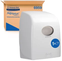 Kimberly-Clark® Aquarius Rollenhandtuchspender 6959, L 428 X B 338 X H 241 Mm, Kunststoff, Weiß
