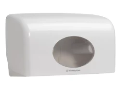 Kimberly-Clark® Aquarius Toilettenpapierspender 6992, Für Kleinrollen, Manuelle Entnahme, L 180 X B 298 X H 128 Mm, Kunststoff, Weiß