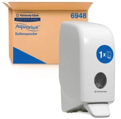 Kimberly-Clark® Seifenspender Aquarius 6948, 1 L, L 235 X B 116 X H 114 Mm, Kunststoff, Weiß -Geschäft Für Reinigungs- Und Hygieneprodukte kimberly clark seifenspender aquarius 6948 1 l l 235 x b 116 x h 114 mm kunststoff weiss img WS 157817 C
