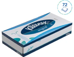 Kleenex® Kosmetiktücher 8824, 3-lagig, Saugfähig, 12 Boxen á 72 Tücher, Weiß