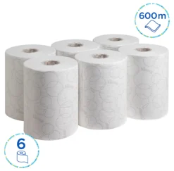 Kleenex® Rollenpapiertücher Ultra Slimroll 6781, 2-lagig, 6 Rollen á 100 M, Weiß