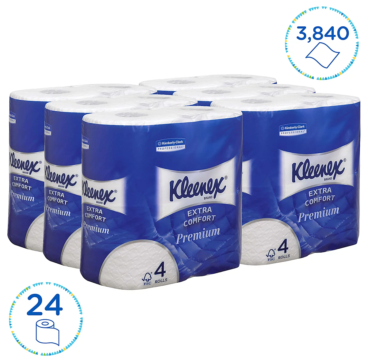 Kleenex® Toilettenpapier 8484, 4-lagig, 6 Päckchen á 4 Rollen, 160 Blatt/Rolle, weiß Kleenex® Toilettenpapier 8484, 4-lagig, 6 Päckchen á 4 Rollen, 160 Blatt/Rolle, Weiß -Geschäft Für Reinigungs- Und Hygieneprodukte kleenex toilettenpapier 8484 4 lagig 6 paeckchen a 4 rollen 160 blatt rolle weiss img WS 157992 B