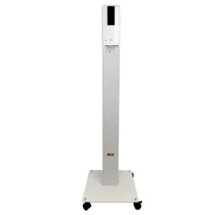 Mobile Hygienestation Manuflex Proficlean Sensor S, B 400 X T 380 X H 1298 Mm, Mit Sensorspender, Ohne Tropfschale, Inkl. Händedesinfektionsmittel & Batterien