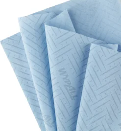 Papierwischtücher WypAll® L10, Für Lebensmittel Und Hygiene, 6 X 630 Tücher, Blau -Geschäft Für Reinigungs- Und Hygieneprodukte papierwischtuecher wypall l10 fuer lebensmittel und hygiene 6 x 630 tuecher blau img SI 128717 C cut