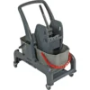 Reinigungswagen Sprintus CombiX, 2 X 25 L Eimer, Mit Mopppresse & Ablage, Für Den Innenbereich, Grau