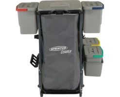 Reinigungswagen Sprintus CombiX PRO XL, 6 Eimer/67 L Insg, Müllsackhalterung, Wanne, Für Innen, Grau -Geschäft Für Reinigungs- Und Hygieneprodukte reinigungswagen sprintus combix pro xl 6 eimer 67 l insg muellsackhalterung wanne fuer innen grau img SI 138278 E cut