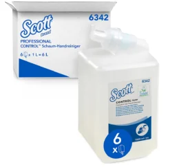 Scott® Handseife Control 6342, Unparfümiert, 2.500 Portionen/Liter, 6 Flaschen á 1 Liter, Farblos -Geschäft Für Reinigungs- Und Hygieneprodukte scott handseife control 6342 unparfuemiert 2 500 portionen liter 6 flaschen a 1 liter farblos img WS 157881 C