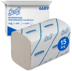 Scott® Papierhandtücher Performance 6689, Größe S, 1-lagig, 15 Packungen á 274 Tücher, Weiß 1 Scott® Papierhandtücher Performance 6689, Größe S, 1-lagig, 15 Packungen á 274 Tücher, Weiß -Geschäft Für Reinigungs- Und Hygieneprodukte scott papierhandtuecher performance 6689 groesse s 1 lagig 15 packungen a 274 tuecher weiss img WS 157981 A