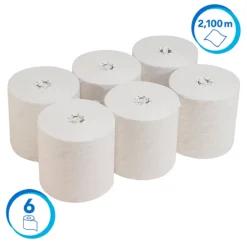 Scott® Rollenpapiertücher Essential 6691, 1-lagig, 6 Rollen á 350 M, Insgesamt 2100 M, Weiß -Geschäft Für Reinigungs- Und Hygieneprodukte scott rollenpapiertuecher essential 6691 1 lagig 6 rollen a 350 m insgesamt 2100 m weiss img WS 157982 B