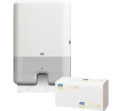 Sparset Handtuchspender TORK® Interfold Groß, Abschließbar, Inkl. 2100 Stck. Premium Interfold Falthandtücher