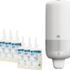 Sparset Seifenspender TORK® Für Flüssigseife U. Desinfektionsgel, Abschließbar, Inkl. 6 L TORK® Premium Flüssigseife