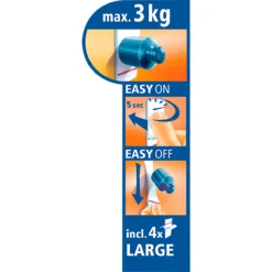 Tesa Powerstrips Korb-Regal Zoom, Mit Edelstahlleiste, Belastbar Bis Max. 3 Kg 4 Tesa Powerstrips Korb-Regal Zoom, Mit Edelstahlleiste, Belastbar Bis Max. 3 Kg -Geschäft Für Reinigungs- Und Hygieneprodukte tesa powerstrips korb regal zoom mit edelstahlleiste belastbar bis max 3 kg img SI 135346 A cut