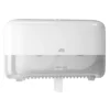 Tork® Doppelrollenspender 558040, Für Hülsenloses Midi Toilettenpapier, B 360 X T 130 X H 207 Mm, Kunststoff, Weiß