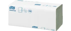 Tork® Handtuch Universal 290135, 1-lagig, Zick-Zack-Falzung, Einzelblattausgabe, Mit Prägung, 20 Pack à 200 Stück (4000 Tücher), Grün