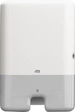 Tork® Handtuchspender Interfold 552000, Einzeltuchentnahme, Überfüllungsschutz, Groß, Kunststoff, Weiß