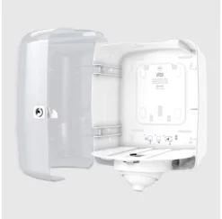 Tork® Innenabrollungsspender Reflex 473190, Einzelblattausgabe, Innenabrollungs-System M4, B 331 X T 225 X H 239 Mm, Kunststoff, Weiß -Geschäft Für Reinigungs- Und Hygieneprodukte tork innenabrollungsspender reflex 473190 einzelblattausgabe innenabrollungs system m4 b 331 x t 225 x h 239 mm kunststoff weiss img WS 157855 D