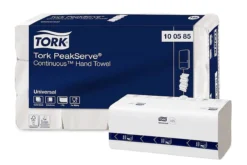 Tork® Papierhandtücher PeakServe® Endlos™ H5 100585, 1-lagig & Geprägt, FSC®-Papier, 12 Pack Mit Je 410 Blatt, In 1 Karton, Weiß