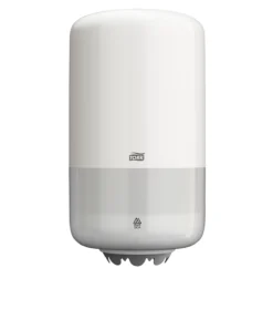 Tork® Spender Mini 558000, Mit Innenabrollung, Unbegrenzte Papierausgabe, Kunststoff, Weiß
