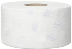 Tork® Toilettenpapier Mini Jumbo Premium 110255, 3-lagig, Extra Weich, Mit Prägung, 12 Rollen á 600 Blatt, Weiß