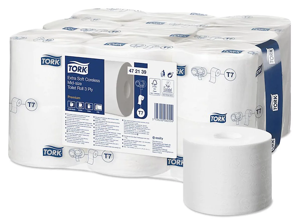 Tork® Toilettenpapier Premium 472139, 3-lagig, extra weich, mit Prägung, 18 Rollen á 550 Blatt, weiß Tork® Toilettenpapier Premium 472139, 3-lagig, Extra Weich, Mit Prägung, 18 Rollen á 550 Blatt, Weiß -Geschäft Für Reinigungs- Und Hygieneprodukte tork toilettenpapier premium 472139 3 lagig extra weich mit praegung 18 rollen a 550 blatt weiss img WS 157872 A