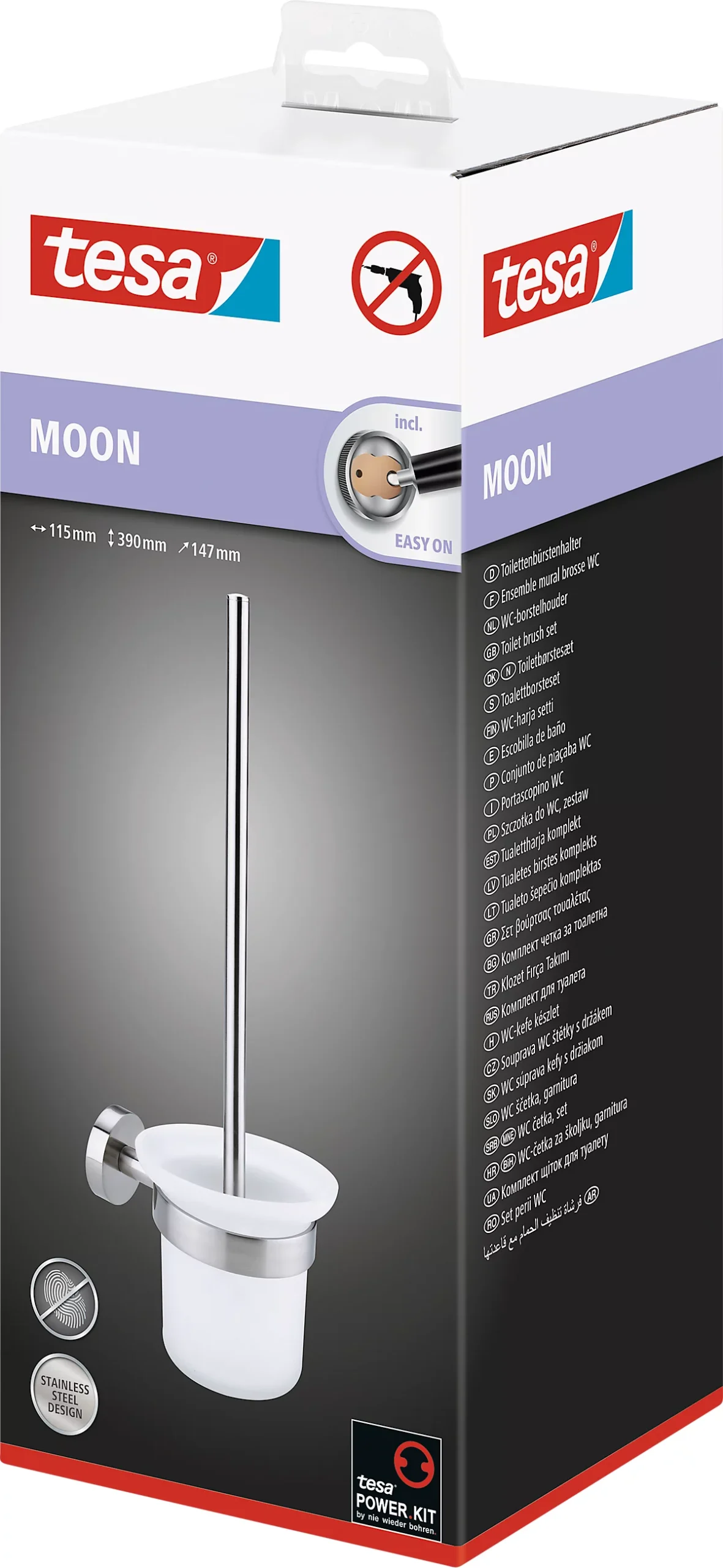 WC-Bürste tesa Moon, Befestigung ohne Bohren, inkl. Klebelösung, ablösbar, Edelstahloptik WC-Bürste Tesa Moon, Befestigung Ohne Bohren, Inkl. Klebelösung, Ablösbar, Edelstahloptik -Geschäft Für Reinigungs- Und Hygieneprodukte wc buerste tesa moon befestigung ohne bohren inkl klebeloesung abloesbar edelstahloptik img SI 659329 D cut scaled