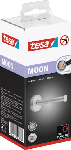 WC-Ersatzrollenhalter Tesa Moon, Befestigung Ohne Bohren, Inkl. Klebelösung, Ablösbar, Chrom -Geschäft Für Reinigungs- Und Hygieneprodukte wc ersatzrollenhalter tesa moon befestigung ohne bohren inkl klebeloesung abloesbar chrom img SI 659328 C cut