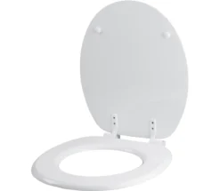 WC-Sitz "Relax", L 445 X B 375 mm, Scharniere Aus Kunststoff, Weiß