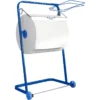 WIPEX Bodenständer, F. Putzpapierrollen Bis B 400 Mm, Fahrbar, M. Müllsackhalterung
