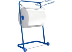 WIPEX Bodenständer, F. Putzpapierrollen Bis B 400 Mm, Fahrbar, M. Müllsackhalterung