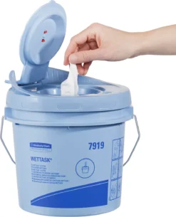 Wischtücher WypAll® Wettask™ Nachfüllrollen, Für Desinfektionsmittelspender, 6 X 250 Tücher, Weiß -Geschäft Für Reinigungs- Und Hygieneprodukte wischtuecher wypall wettask nachfuellrollen fuer desinfektionsmittelspender 6 x 250 tuecher weiss img SI 128728 H